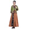 Premium Ethnic-Style Embroidered Satin Jacquard Coat with Frog Button