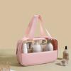 Zipper Closure Travel Cosmetic Bag Transparent Skincare Products Organizer Women Wash Pack  Bathing