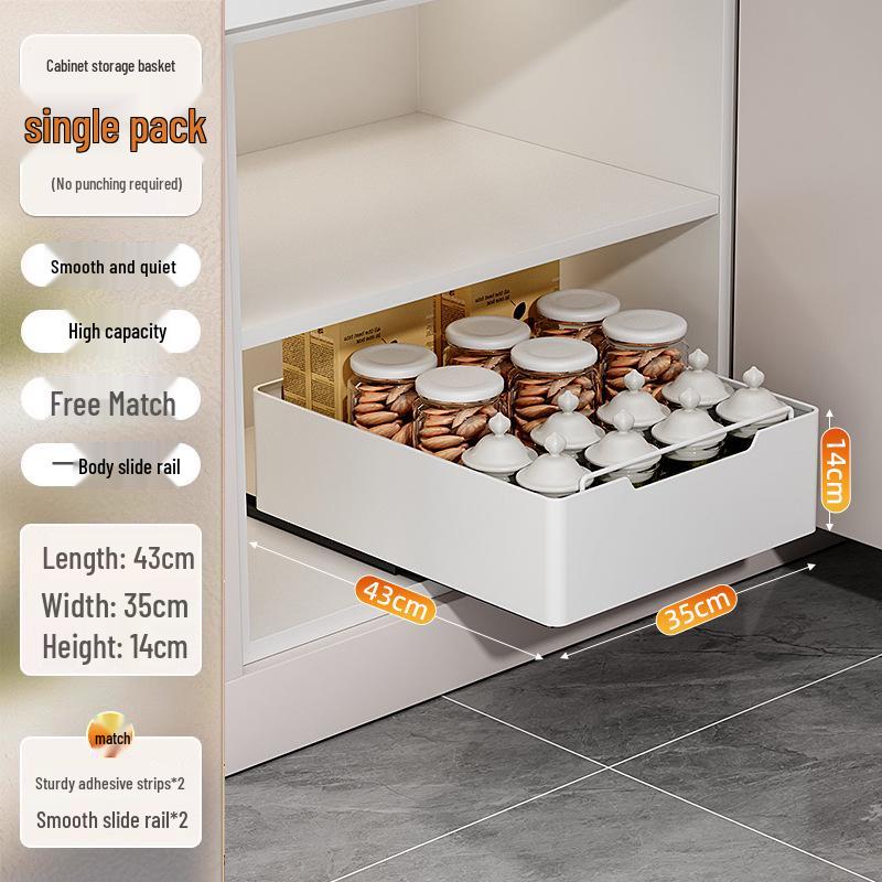 Ausziehbares Küchenregal: Multifunktional, Faltbar, Unter-Spüle Gewürzkorb mit Etagenlagerung