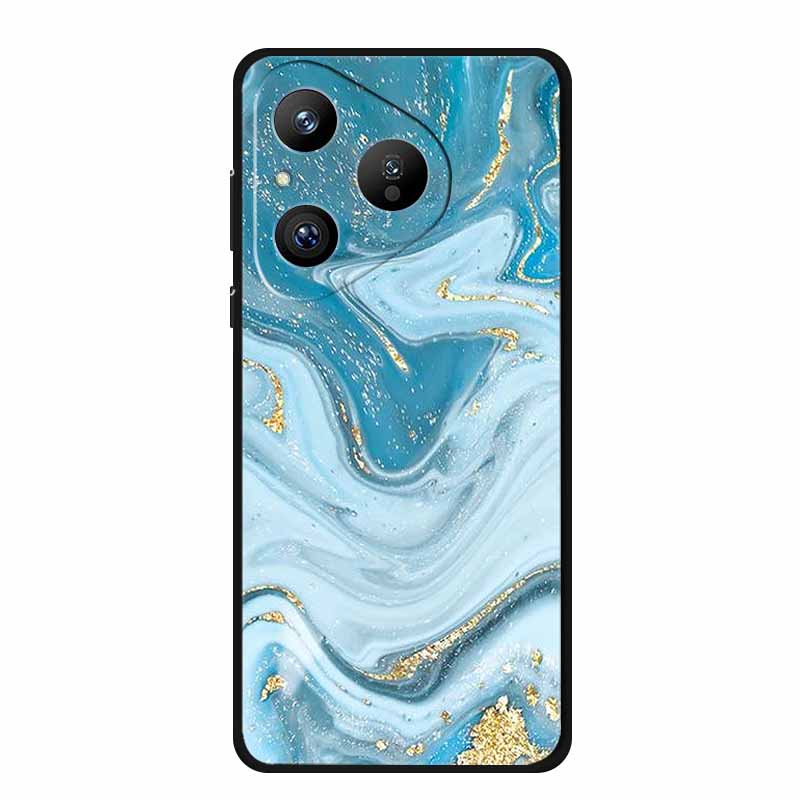 For Huawei Pura 80 5G Case Marble Granite Textured Soft Silicone TPU Phone Case For Pura80 5G Bumper Coque Mica Painted Cover