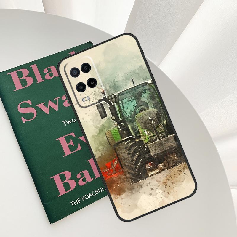 Tractor Car Case For Oppo A52 A72 A76 A96 A54 A74 A94 A54S A57S A58 A78 A98 A57 A77 A15 A16 A17 Cover