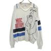 JC De CASTELBAJAC Made In Italy Looney Tunes Mark Anthony Long Sleeve Collared V-neck Sweater Men's Used
