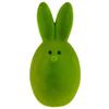 TG63631-8 VELVET BUNNY EASTER RABBIT DECORATION 13cm green