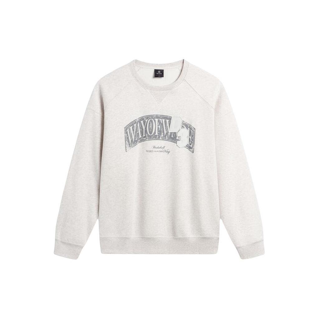 Li Ning Sweatshirt Men's Heather Gray Tile Gray AWDU003-6