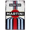 Martini Racing Stripes Tin Sign Classic Racing Team Decor Garage Man Cave