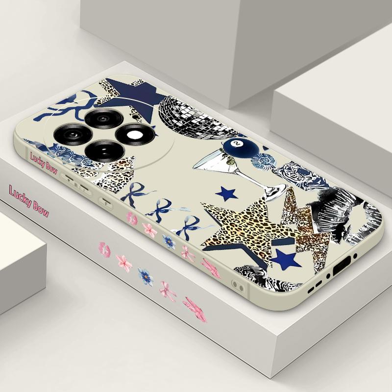 Case For OnePlus 15 13 13T 12 Leopard Star Disco Ball Pattern Shockproof Bumper Soft Silicone Cover For Oneplus Nord 5 13R 12R 11R 5G