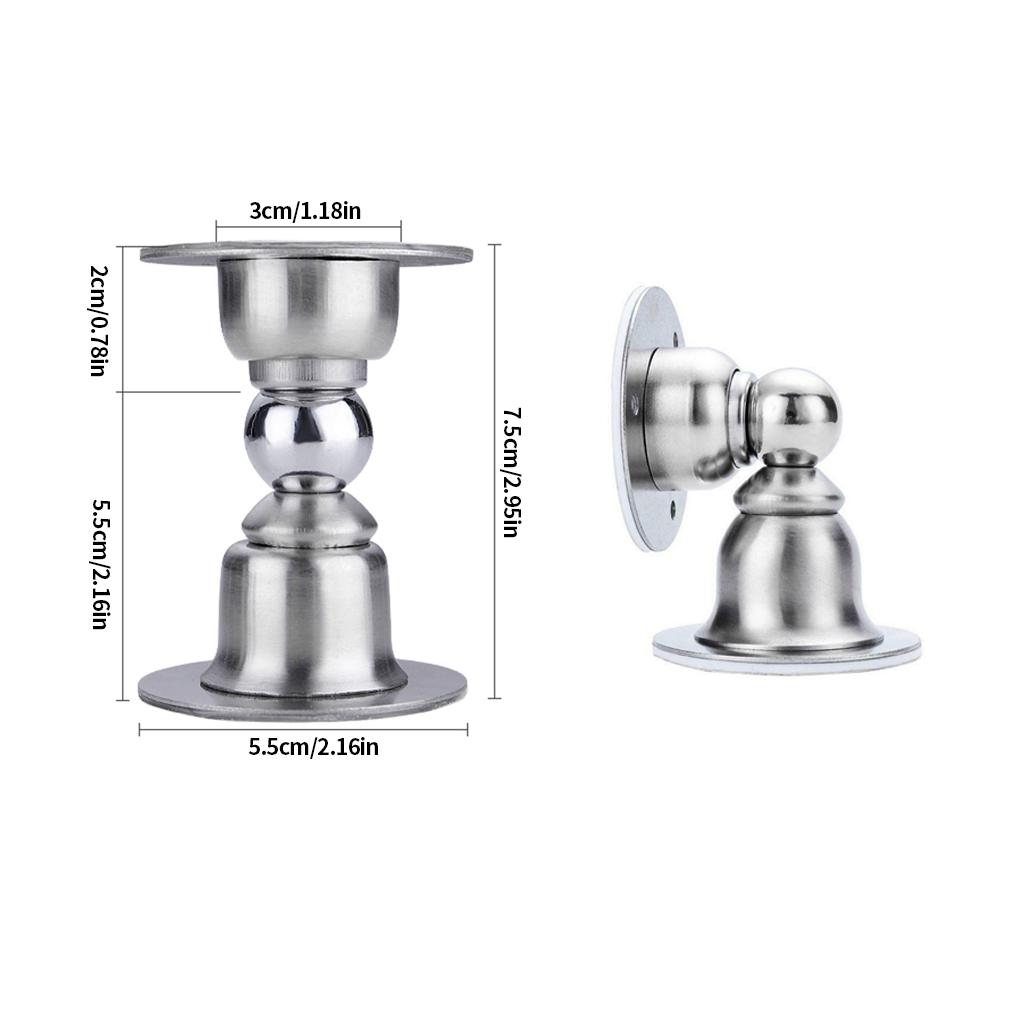 Floor Mounted Door Stopper Bedroom Bathroom Door Anti-collision Door Catch Stop Holder