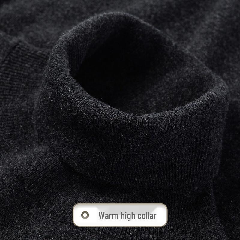 Men's 100% Merino Wool Turtleneck Sweater