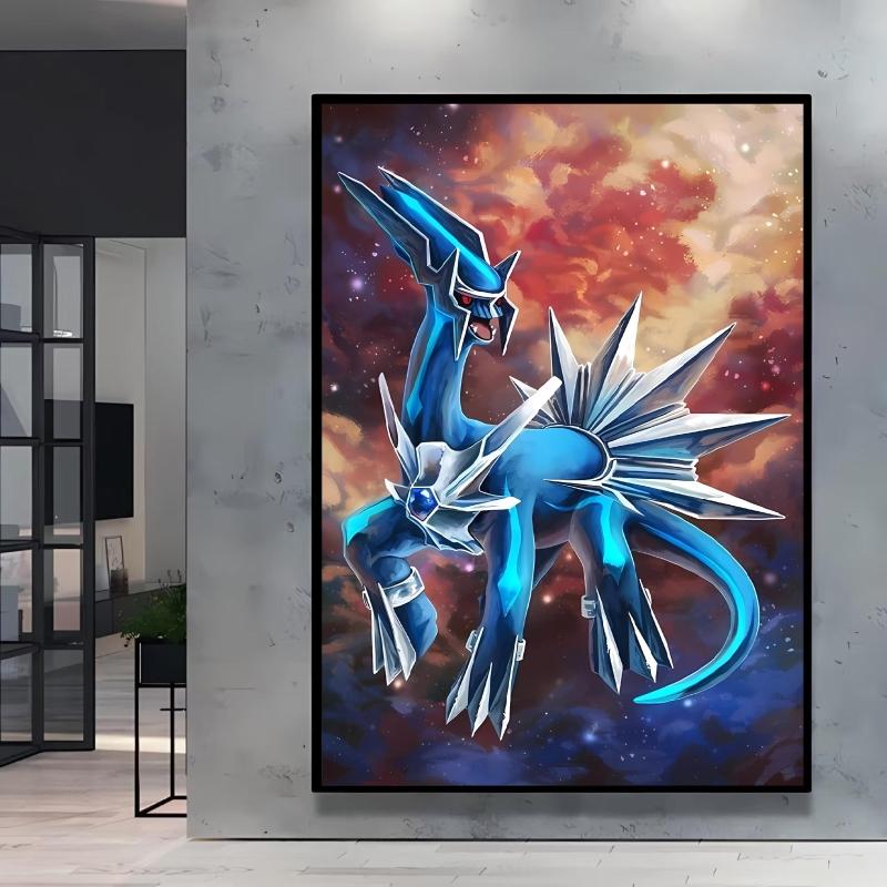Classic Anime Character Pictures Pokemon Arceus Canvas Painting Wall Art Poster Home Children's Bedroom Decor Friends Gifts