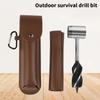 Robuster Koffer Handbohrer Schraubenschlüssel Scharfes Design Überlebens Werkzeug für Siedler Bushcraft Holzbearbeitung