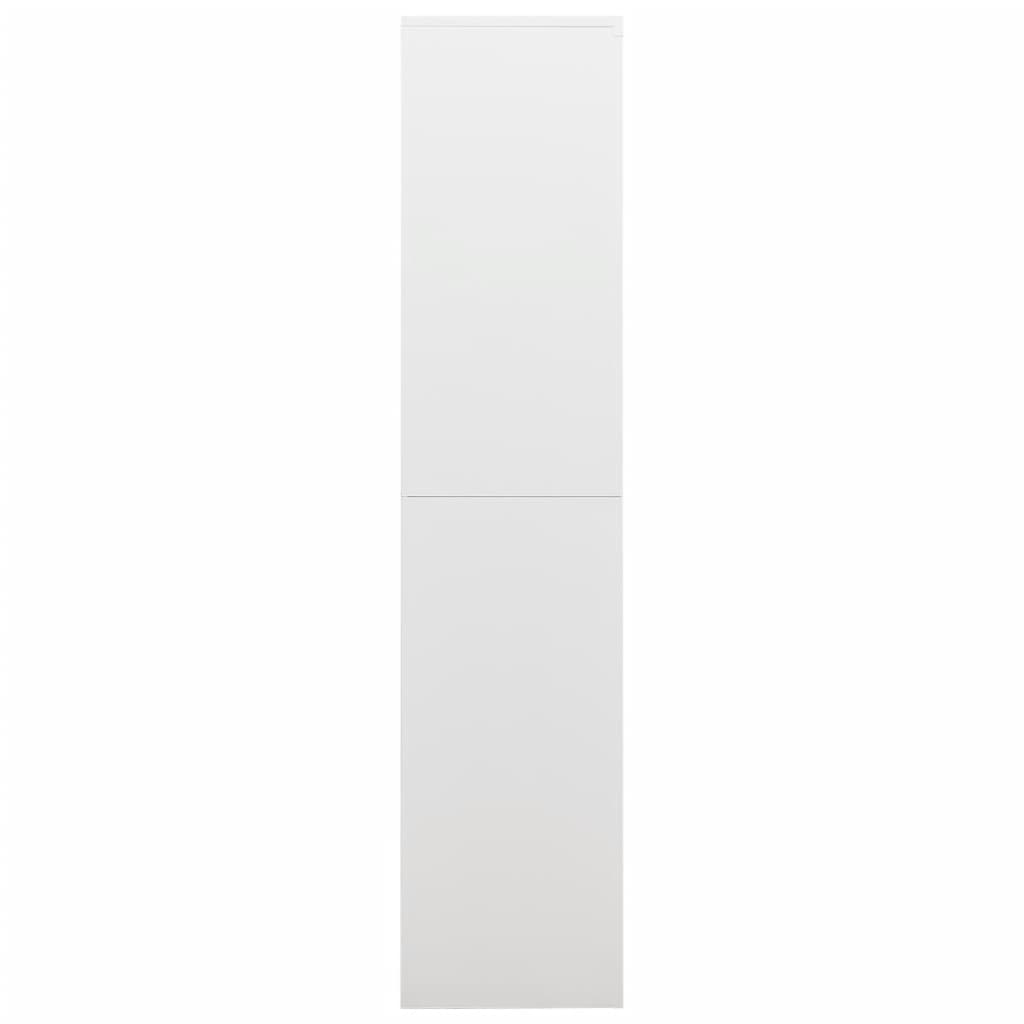 Vidaxl Szafa Zamykana Na Klucz, Biała, 90X40X180 Cm, Stalowa