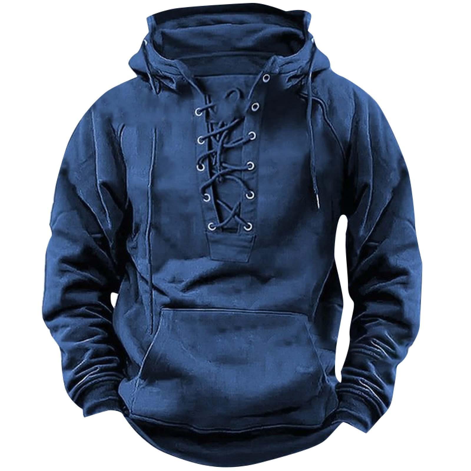 

Мужской однотонный свитер с капюшоном, молодежная спортивная кожаная куртка-свитер с несколькими карманами в Европе и Америке XL