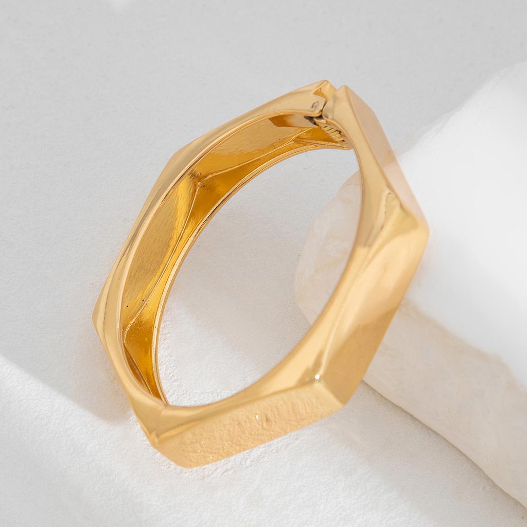Ingemark 8 Styles Vintage Creative Gold Color Geometric Bangles Women Men Large Imitation Pearl Wide Cuff Bangles Jewelry Gift