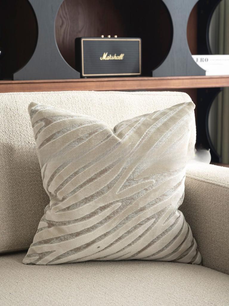 45x45cm Jacquard Light Luxury Geometric Pattern Pillow Bed Cushion Cover Modern Simple Bedroom Home Custom Pillow Cover