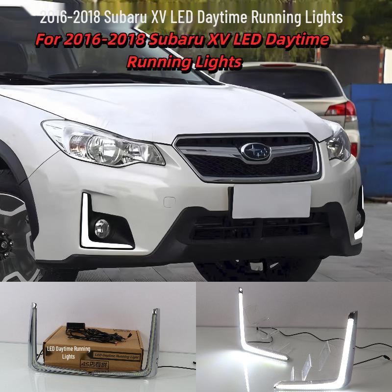 Front Bumper LED Fog & Daytime Running Lights for 2016-2018 Subaru XV