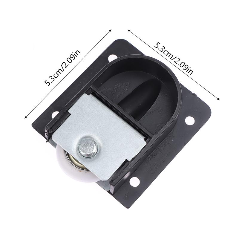 2 paar kledingkast plastic plat thuis schuifdeur katrol zwarte schuifdeur wiel kast nylon katrol hangwiel