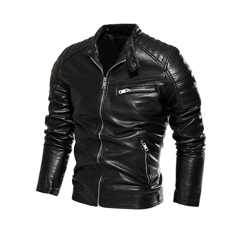 Leather Jacket Bomber Motorcycle Jacket Men Biker PU Baseball Jacket Plus Size 6XL  Fashion Causal Jaqueta Masculino