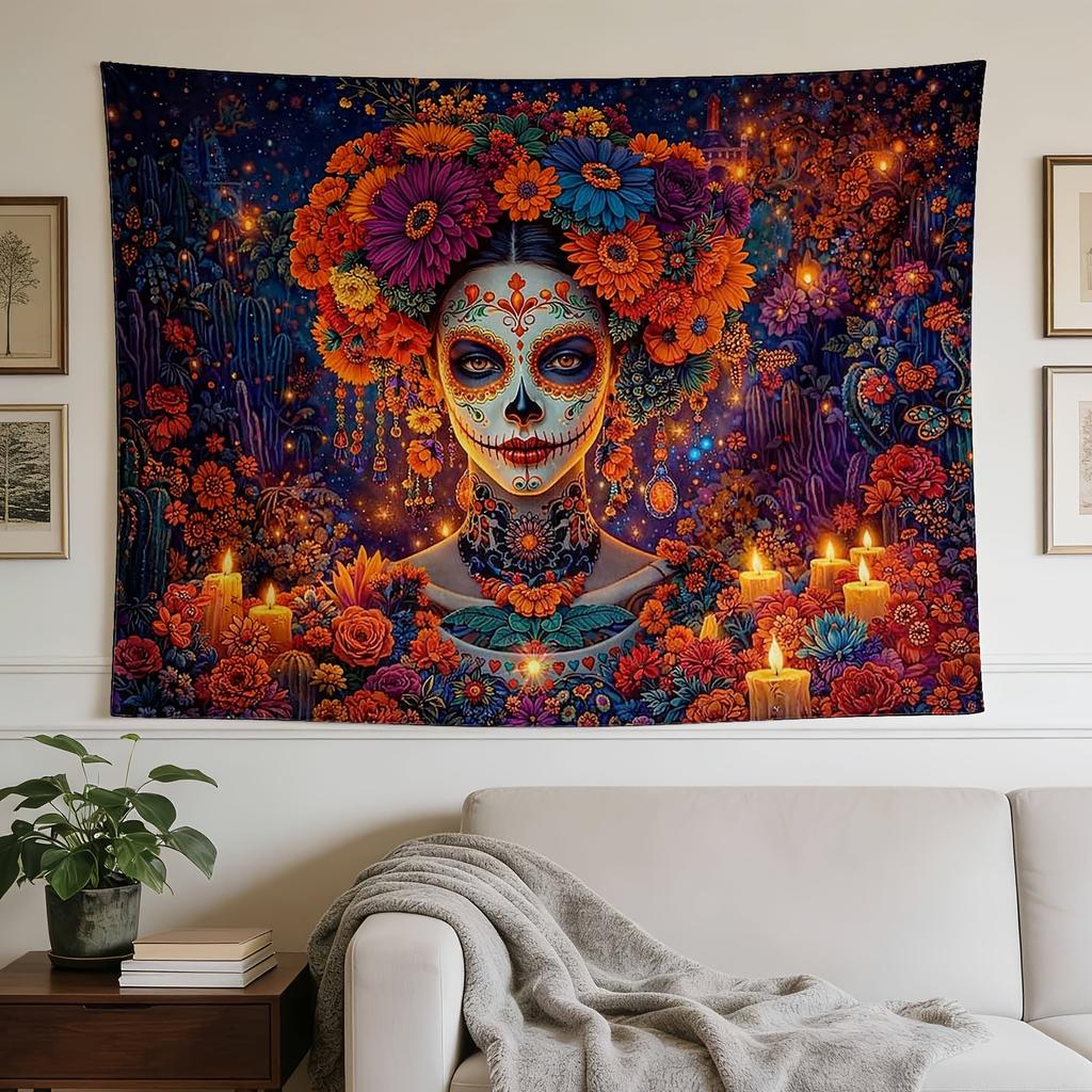 A Stylish Tapestry, Colorful Spirit Festival, Perfect for Sprucing Up Wall Decor in Homes, Dorms And Bedrooms