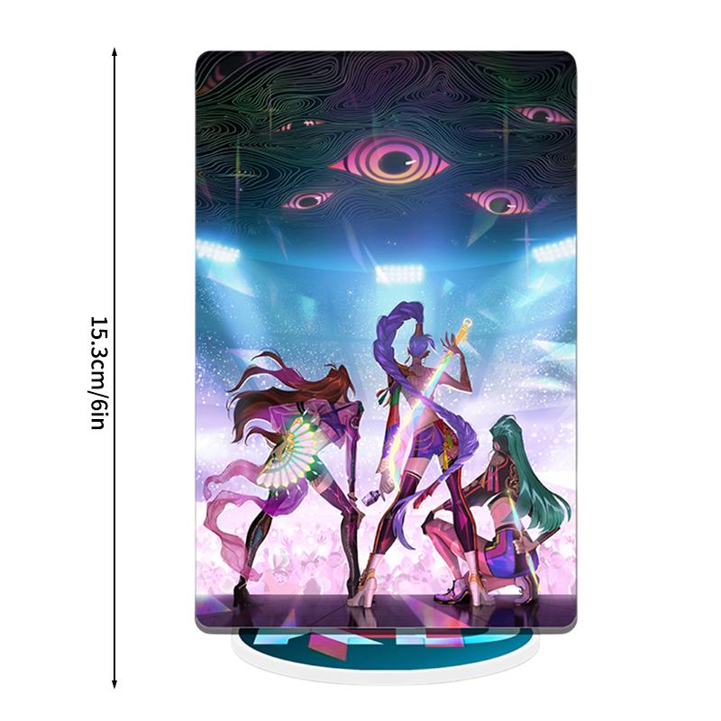 K-pop Demon Hunters Desktop Ornament Hunters Boys Group Figure Acrylic Stand Cartoon Ornaments Anime Po Frame