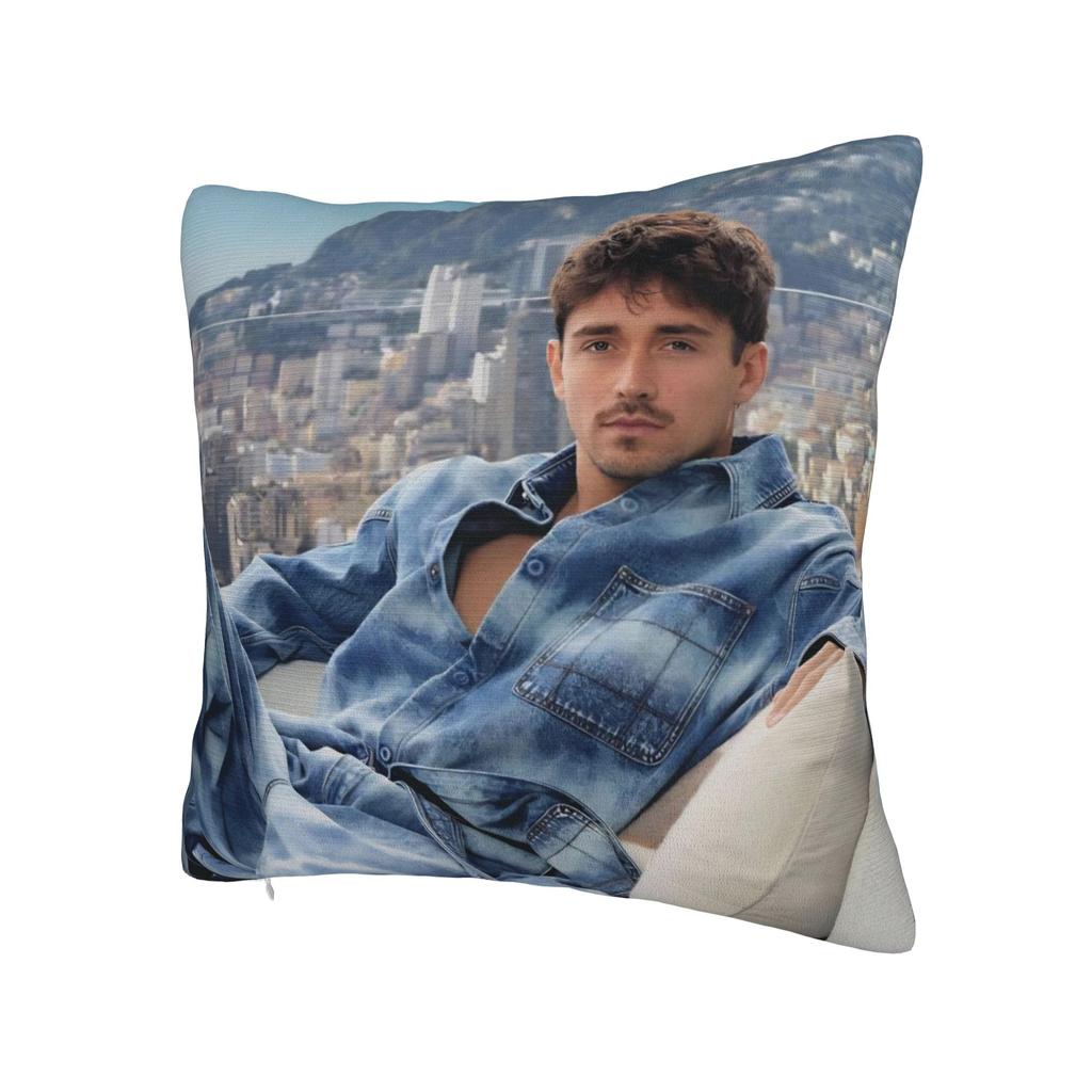 C-Charles Leclerc Pillow Cover Stuff Printing Cushion Cover Decoration Throw Pillow Case Cover Home Multi-Size