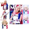 Suicide Squad Harley Quinn Cosplay Wig With Synthetic Fiber For Halloween Costume Parties