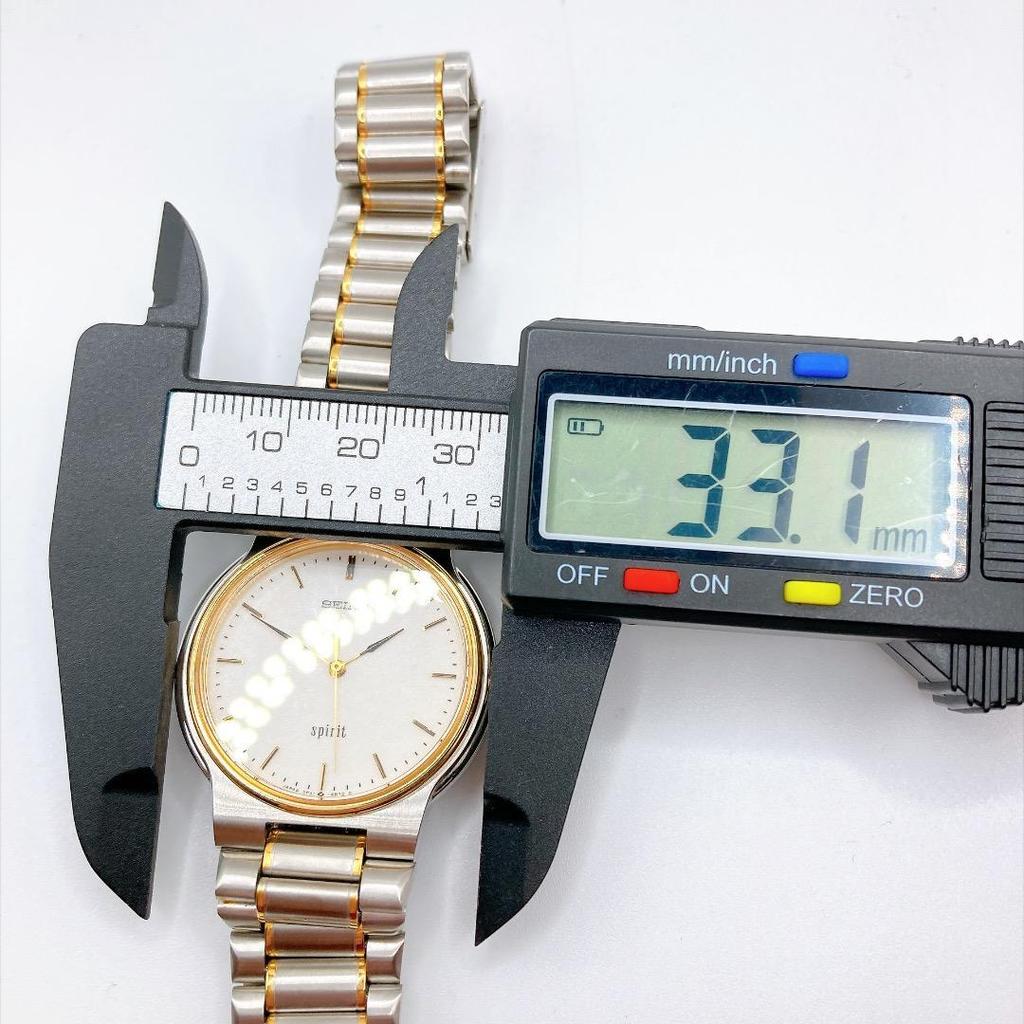 Used SEIKO Spirit Men's Watch Quartz Combi New Battery 546