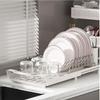 Extendable Dish Drying Rack Space Saving Utensil Storage Holder Sturdy Dish Drainer  Cooking