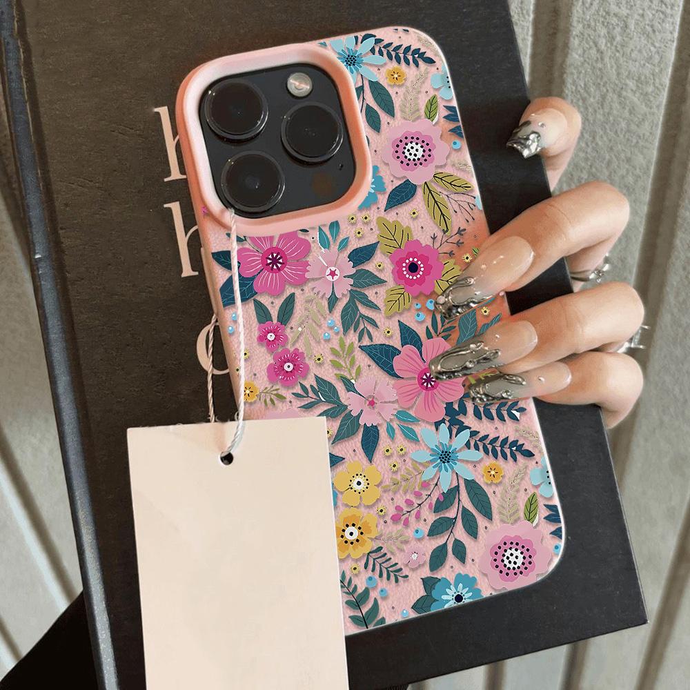 

HOT Full screen Flowers Cool Lichee leather pattern Phone Case For iPhone 17 16e 16 15 14 13 12 11 Air Pro Max Plus X XR XSMax iPhone 15 Pro