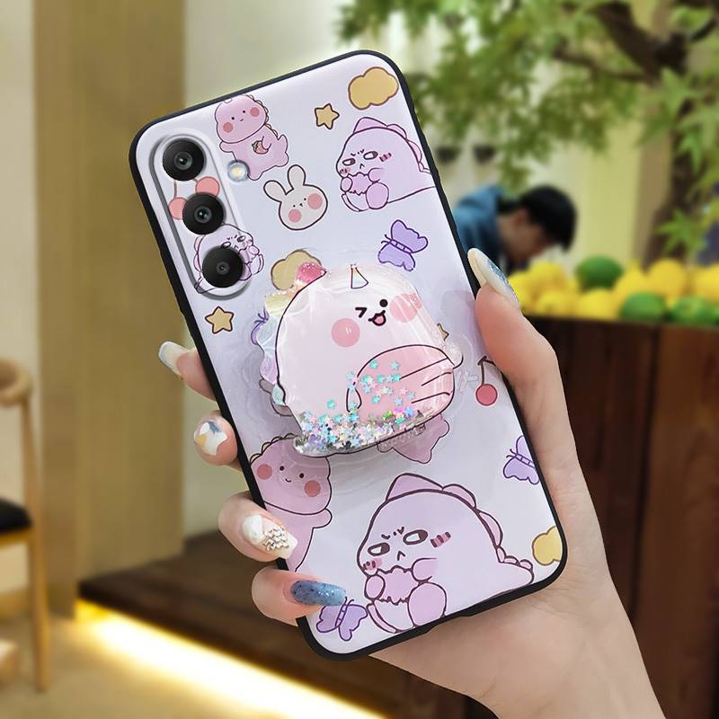 Rotatable stand Kickstand Phone Case For Samsung Galaxy M56 5G/SM-M566B Simplicity cute Durable Skin feel silicone TPU