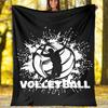 Volleyball Theme Printed Blanket - Perfect for Couch, Bed, Travel & Outdoor Use | Machine Washable, Cozy & Durable.