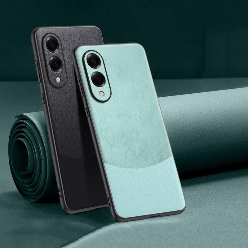 Luxury Soft PU Leather Back Phone Case For Samsung Galaxy S26 S25 Edge Silicone Case For Galaxy S25 Ultra S25Plus Back Cover
