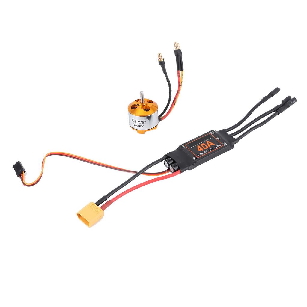 2212 KV2200 Motor 40A Brushless ESC XT60 RC Motor ESC Set for Drone Helicopter FPV