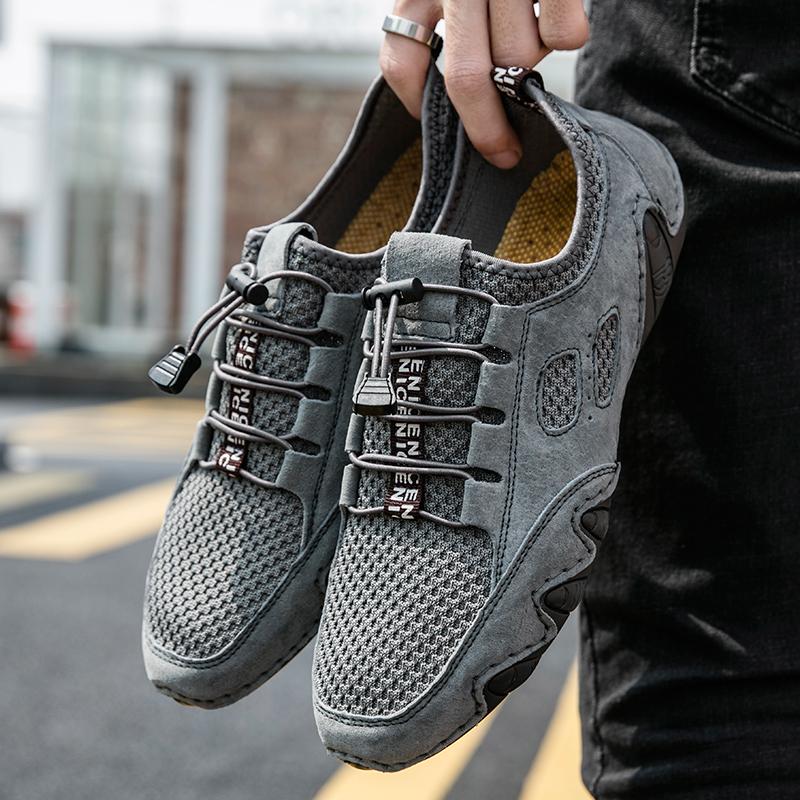 Fashion Lightweight Men Casual Shoes New Trendy Hiking Shoes Versatile Treking Footwear Fashion Non Slip Walking Flats Comfort Sneakers