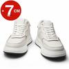 Fashion 7cm Men Height Increase Genuine Leather Casual Sneakers Elevator Shoes Comfortable Fashion Skateboard Shoes for Men Lift Sports