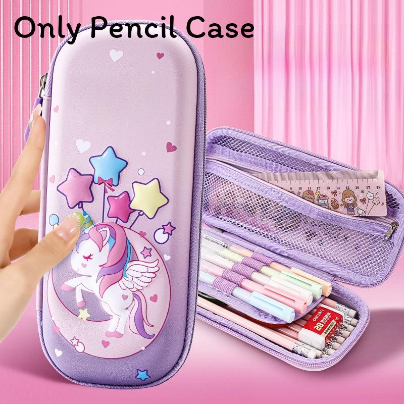 Childrens Eva Pencil Organizer With Cute Unicorn 3d Pattern For School And Gift
