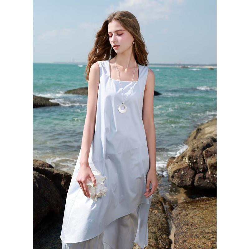 

Sancai 2025 Spring Fake Two-Piece A-Line Dress XL (170/92A)