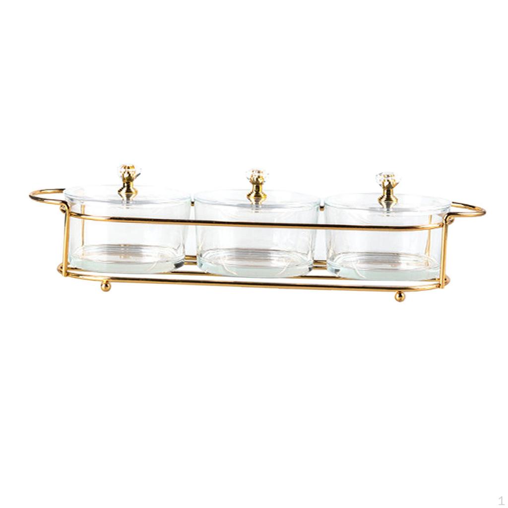 Break-Resistant Caddy Serving Platter Appetizer Plate Bowl Dessert Dividing