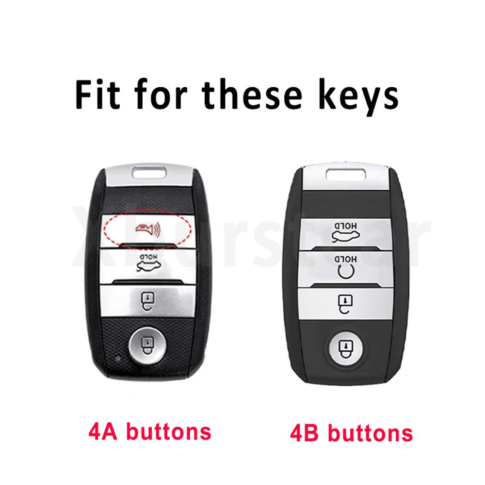 Tpu Leather Car Remote Auto Shell Fob Key Case Cover For Kia Soul Sorento Sedona Sportage Cerato Optima K2 K3 K4 K5 Rio Picanto