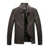 Men's Leather Motorcycle Washed Pu Leather Jacket Men's Lapel Thin Men's Leather Jacket