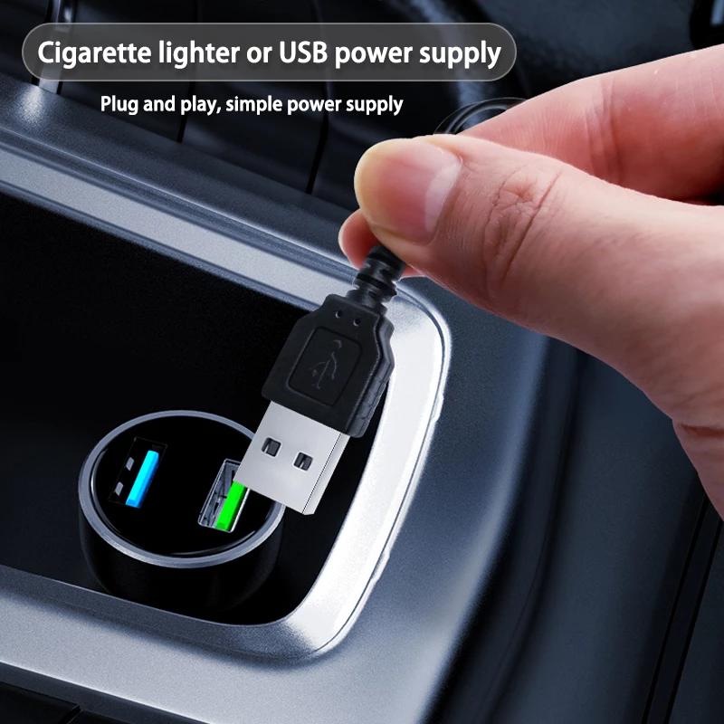 1PC 3M Blue LED Car Interior Decoration Light USB Power Supply