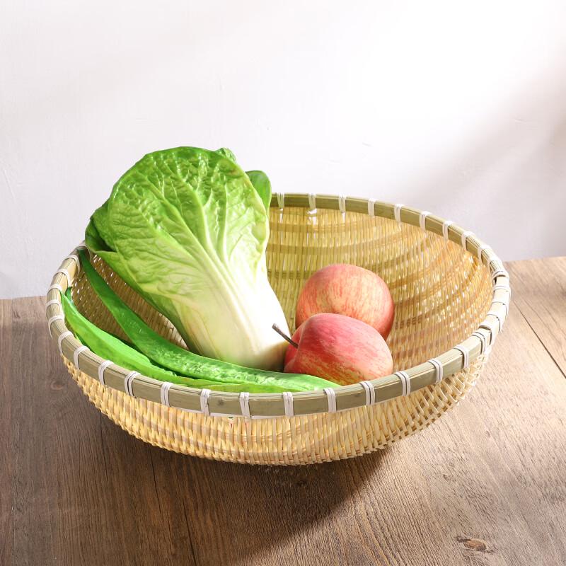 Natural Bamboo Woven Storage Basket Set