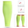 1Pair Mumian Sport Training Shin Pads Calf Sleeves Breathable Protective Gear Fluorescent GreenS