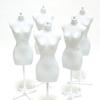 WAIWAIGOODS 5-Piece Set of 16 Scale Doll Torso Miniature Mannequins for Displaying Your Favorite Outfits (White)