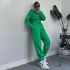 Two Pieces Tracksuits for Women Short Zipper up Hoodies Sweatshirts Coats and Drawstring Waist Sweatpants Casual Sport Clothing