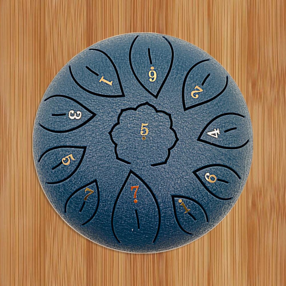 6 inch 11 Notes Glucophone Steel Tongue Drum D Tones Music Drum Lightweight Ethereal Drum Percussion Instrument 11 Notes Drum