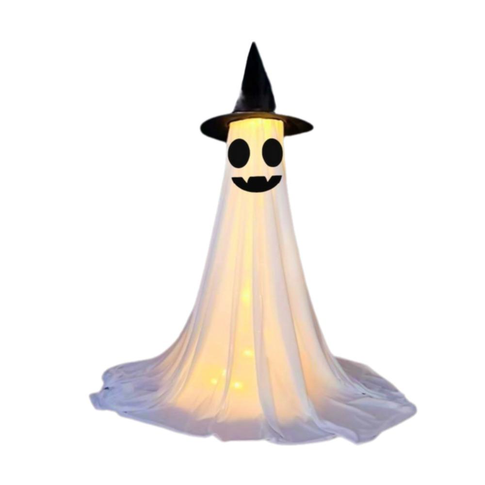 With Witch Hat Halloween Yard Ghost Ornaments Luminous LED Glow Specter Ornament  Outdoor Garden