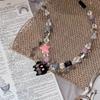 Y2K Star Pendant Necklace Cat Pendant Necklace Adjustable Chain Necklace Black Funny Necklace Perfect for Trendsetters