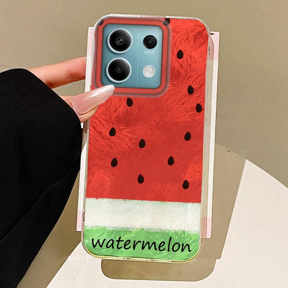 

Чехол для телефона с текстурой ледника из арбуза и вишни для Xiaomi Mi 13T 14T Pro 11 Lite NE 5G, силиконовая задняя крышка, чехол из ТПУ Xiaomi 11 Lite NE белый