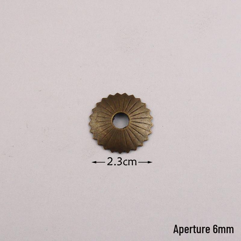 Antique Chinese Copper Plum Blossom Pull Handle and Gasket for Furniture Decoration