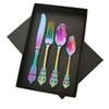 Flatware 18/10 Stainless Steel Dinnerware Tableware Set Knife Fork Spoon Flatware Hotel Party Gift Box Silverware Cutlery Set